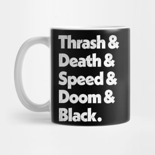 Metal List Design Mug